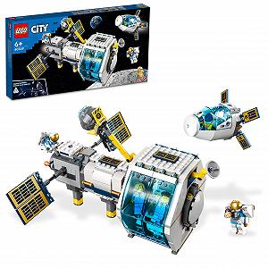 Игрушка LEGO City 60349 Лунная космическая станция из серии NASA с минифигурками астронавтов для детей от 6 лет - Фото 1