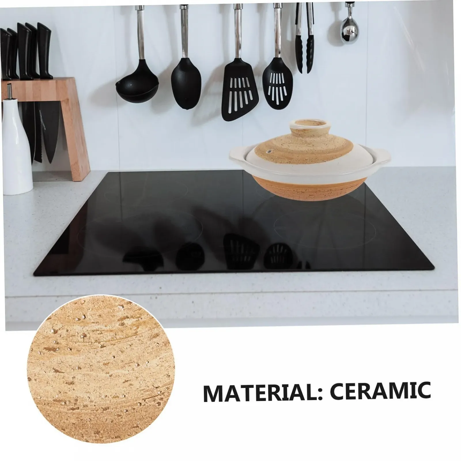 Каструля керамічна INOOMP Для рису та супу з ергономічними ручками, фото №3