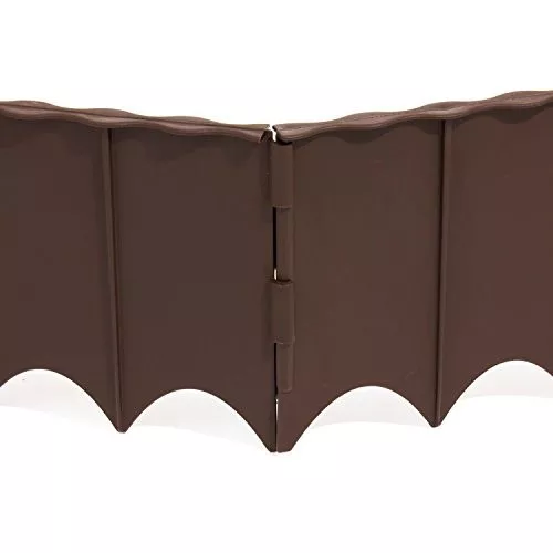 Бордюр садовий GARDEN FENCE коричневий 5,9 м, фото №1