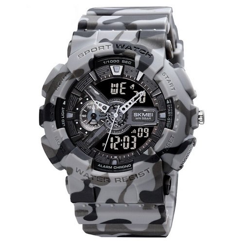 Годинник Skmei 1688CMGY Camo Gray., фото №1