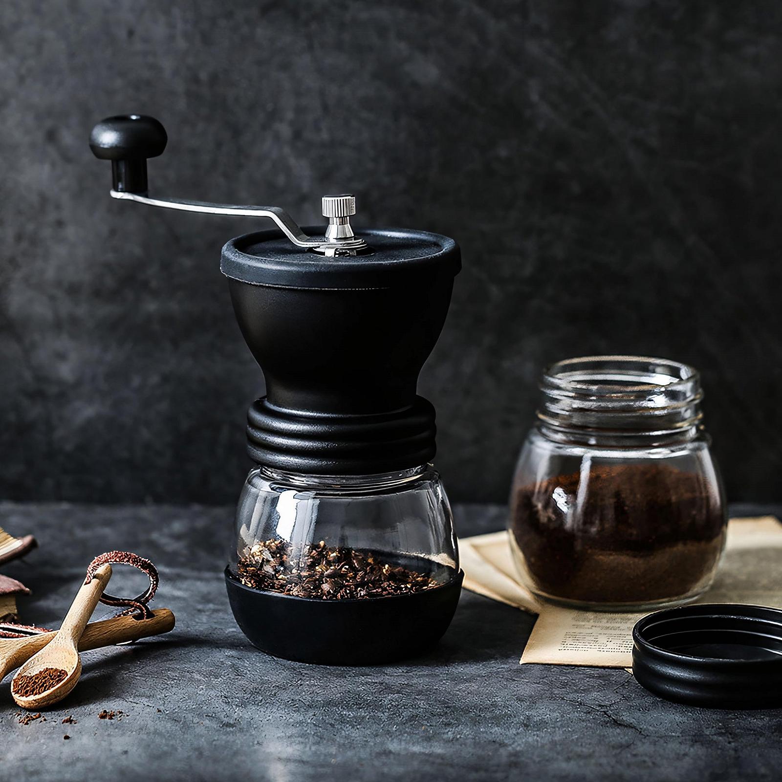 Ручная кофемолка Retoo Ceramic Grinder, мельница для крупного и мелкого помола, ручная мельница, нержавеющая сталь, кофейные зерна, перечница, лезвие, чаша, контейнер для хранения, черный, фото №4 Ручная кофемолка Retoo Ceramic Grinder, мельница для крупного и мелкого помола, ручная мельница, нержавеющая сталь, кофейные зерна, перечница, лезвие, чаша, контейнер для хранения, черный, фото №4