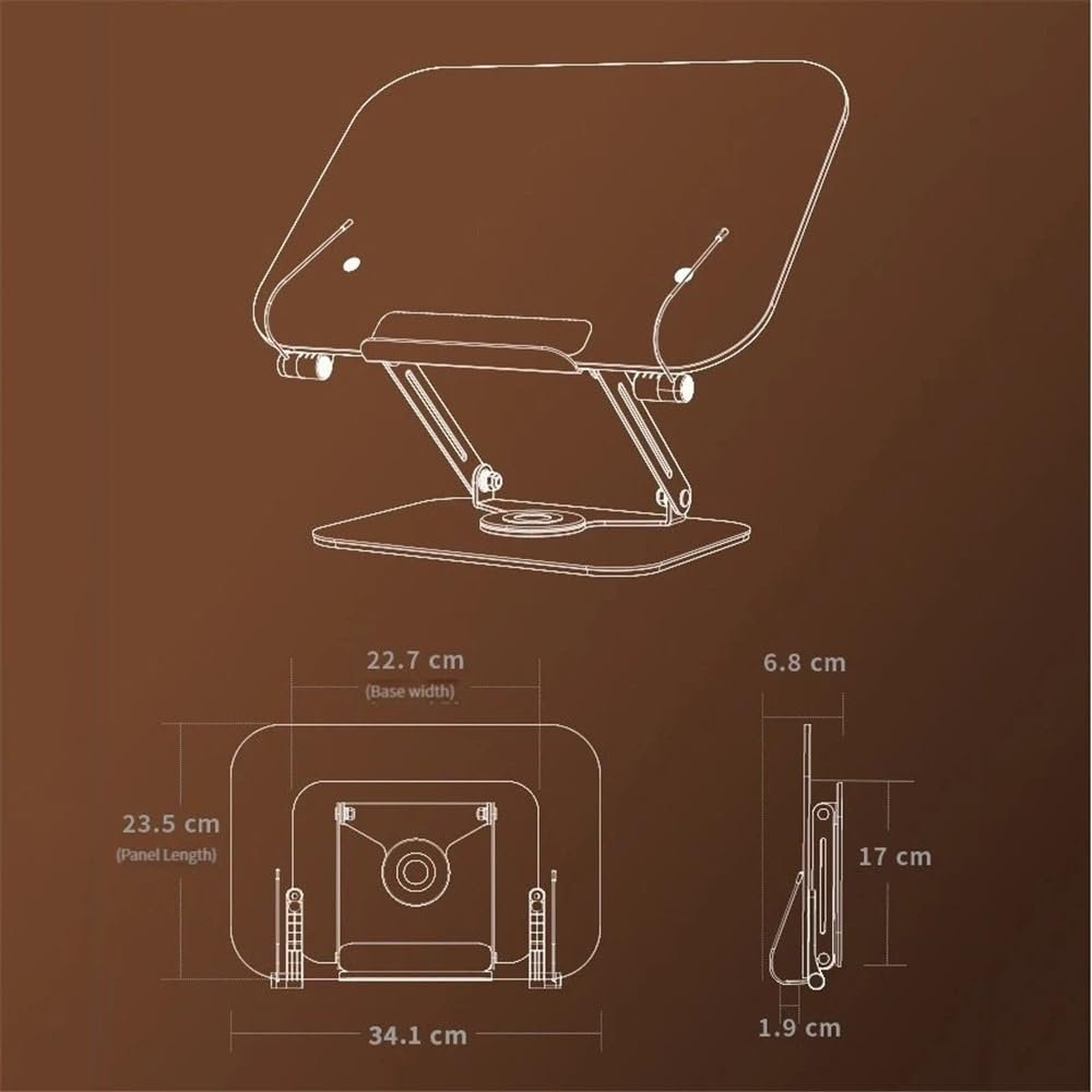 Підставка для ноутбука акрилова багатофункціональна для читання книг складана підставка для планшета підставка для ноутбука, фото №2