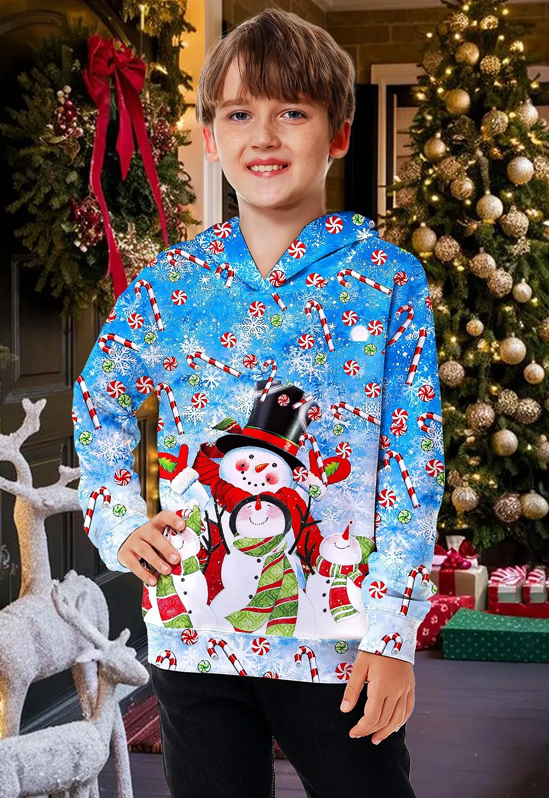 Худі Arankhiger Різдвяний дитячий унісекс Довгий рукав, фото №2 Худі Arankhiger Різдвяний дитячий унісекс Довгий рукав, фото №2