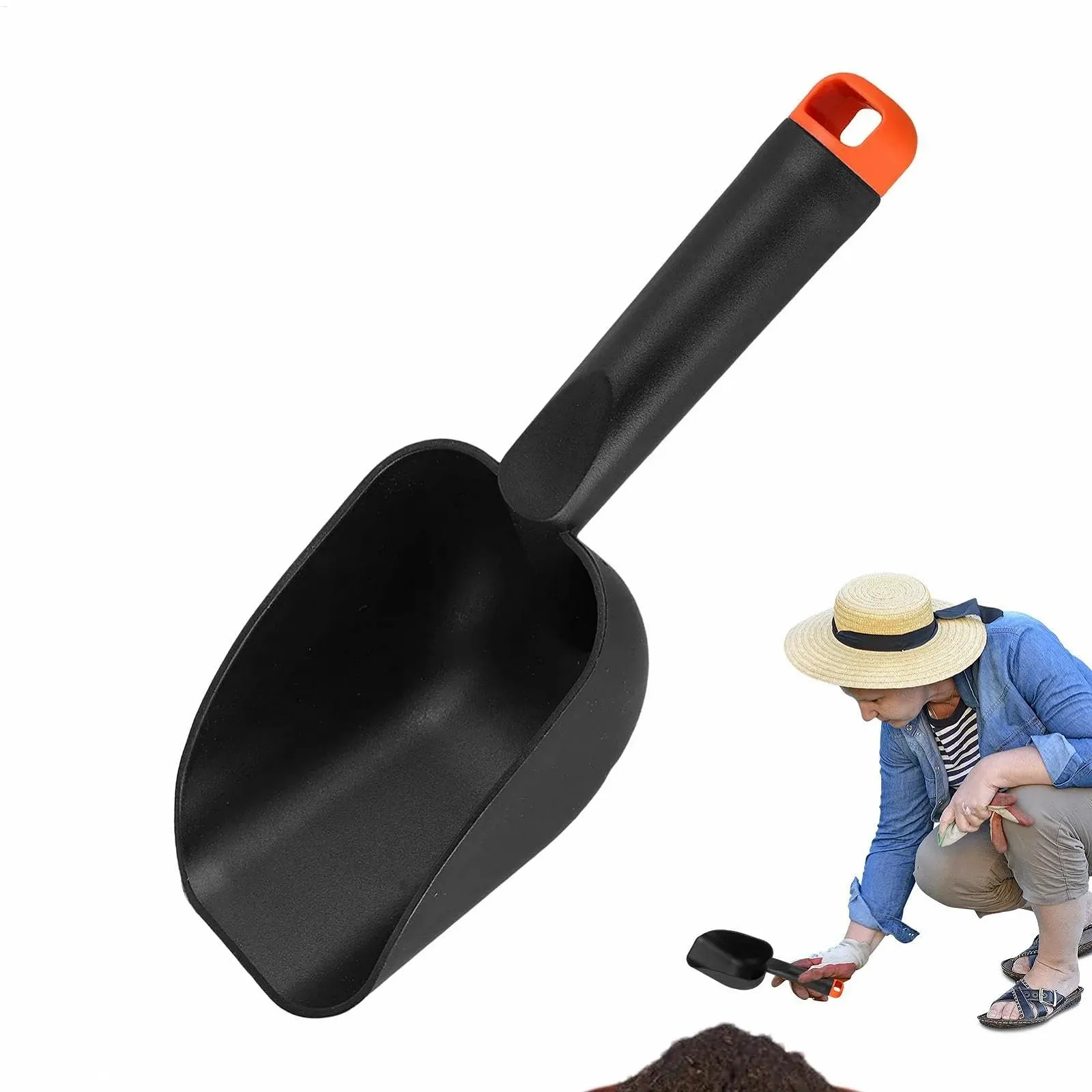 Лопата совковая Mxshc садовый для сада, огорода, пляжа, песка, для копания, кормления домашних животных, легкий, фото №7