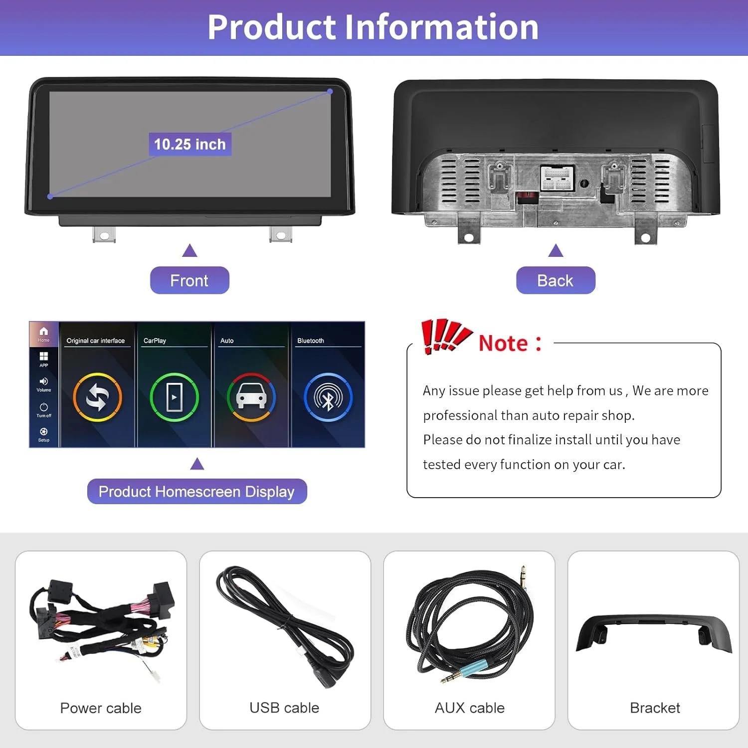 Штатная автомагнитола Road Top для BMW 3 4 Series F30-F36 2012-2015 / 10.25" / Сенсорная / Apple CarPlay / Android Auto / Bluetooth / WI-FI / GPS / USB, фото №7
