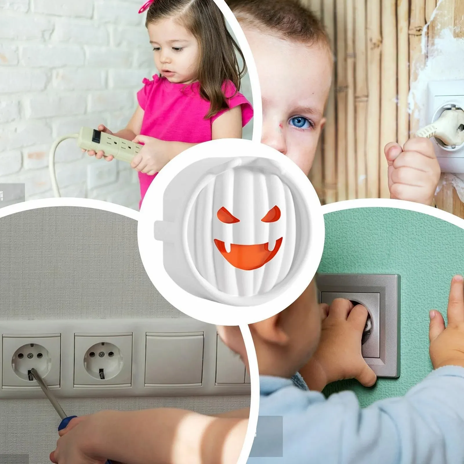 Заглушка для розеток Ghost Smile Силиконовая Упаковка 10 шт., фото №4