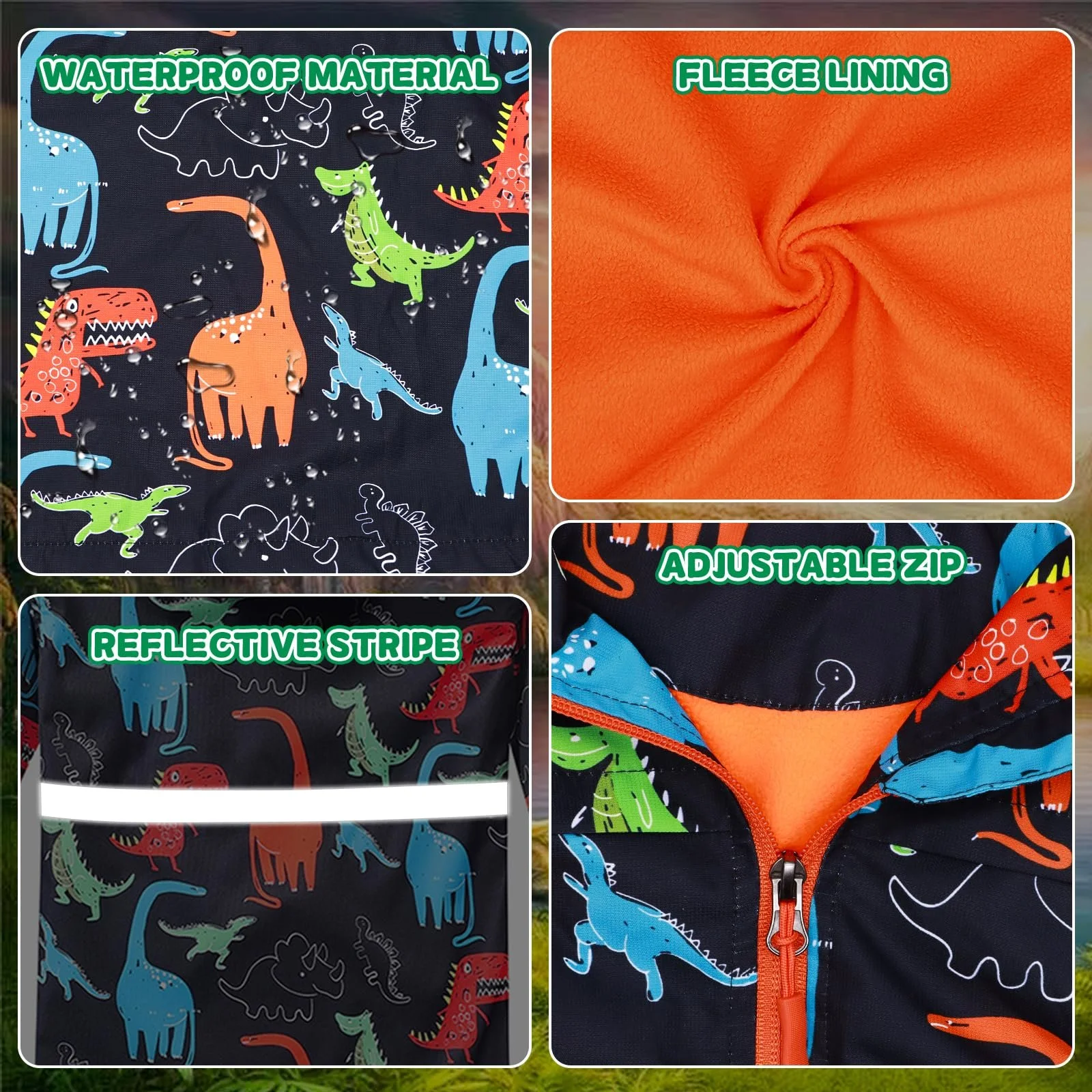 Куртка дощова FILOWA з підкладкою для хлопчиків, фото №3 Куртка дощова FILOWA з підкладкою для хлопчиків, фото №3