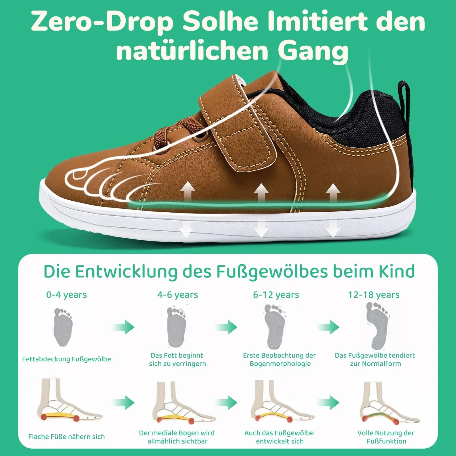 Кросівки IceUnicorn Дитячі, для хлопчиків та дівчаток, мінімалістичні, фото №4