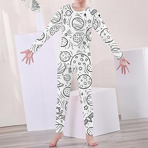 Дитяча піжама для дівчаток Kids Graffiti Pajamas synthetic.ua - Фото 1