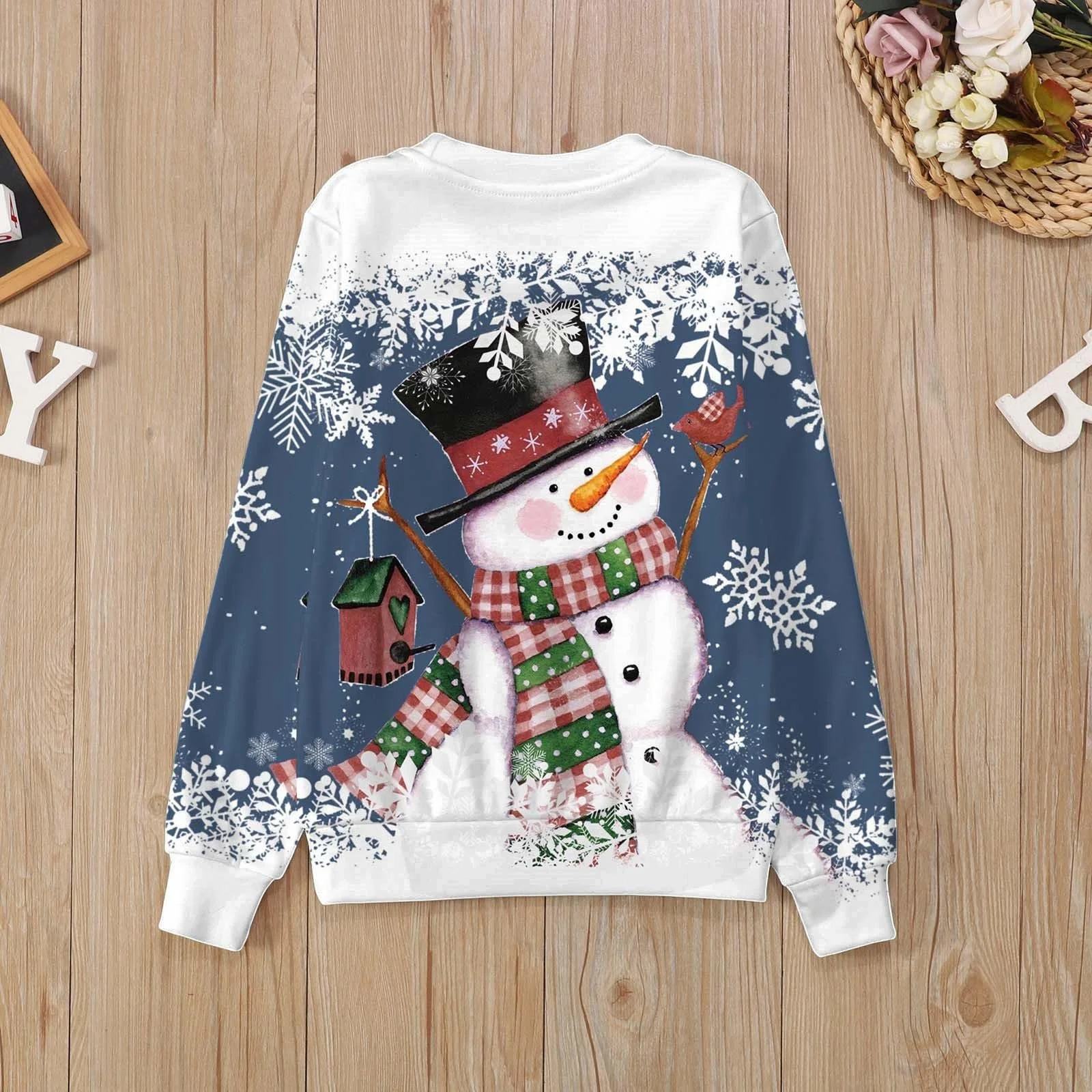 Рождественский свитшот Generisch Красный, фото №5