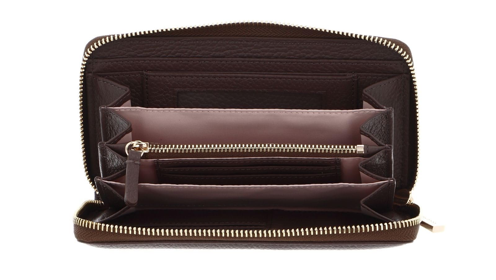 Кошелек Coccinelle Metallic Soft 7cc 18 см Coffee Кофейный, фото №2