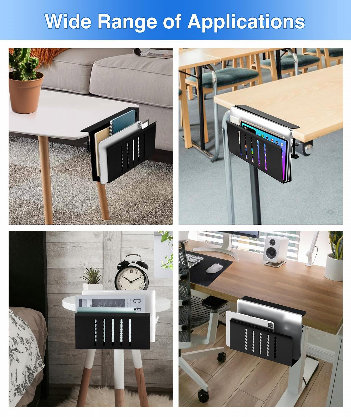 Держатель для ноутбука PC Holder для стола с боковым местом для хранения, однослойный, без держателя для ручек, черный, фото №7 Держатель для ноутбука PC Holder для стола с боковым местом для хранения, однослойный, без держателя для ручек, черный, фото №7