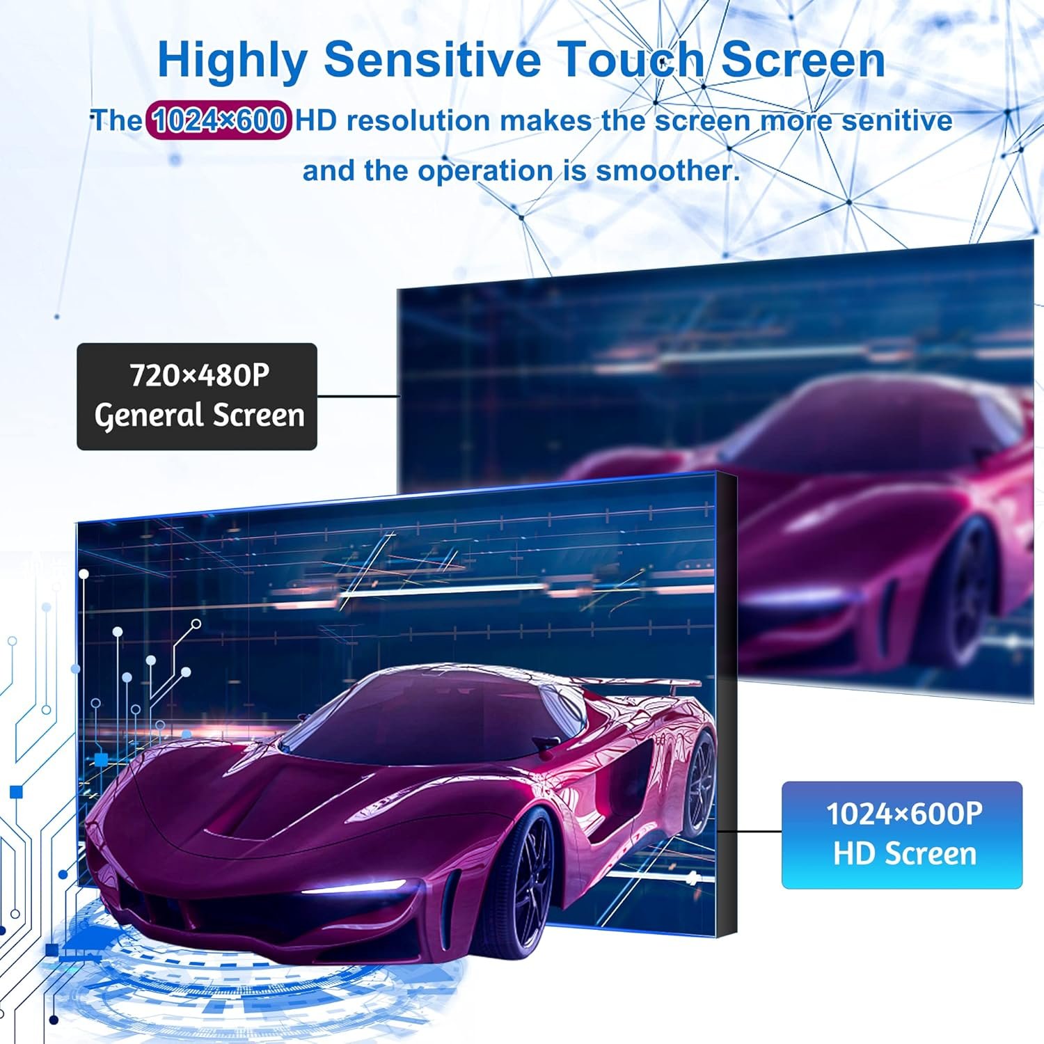 Автомагнітола Smart Screen / 7" / Сенсорна / Apple CarPlay / Android Auto / Wi-Fi / GPS / Bluetooth / USB / AUX, фото №5