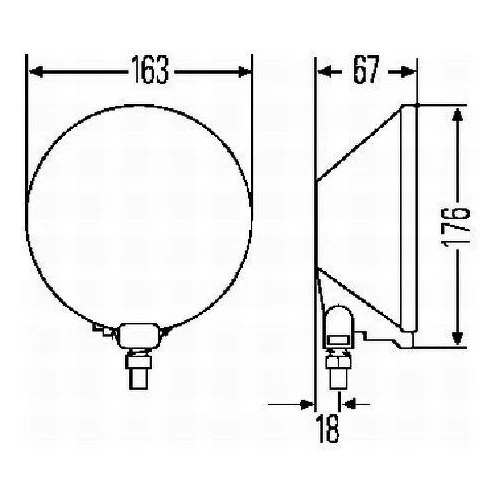 Фара дальнього світла HELLA 1F4 005 750-611 ліва, права, фото №3 Фара дальнього світла HELLA 1F4 005 750-611 ліва, права, фото №3
