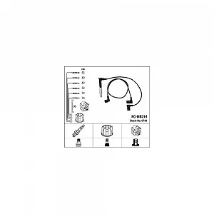 Комплект проводів запалювання NGK 0749 для автомобілів з розподільником запалювання - Фото 1