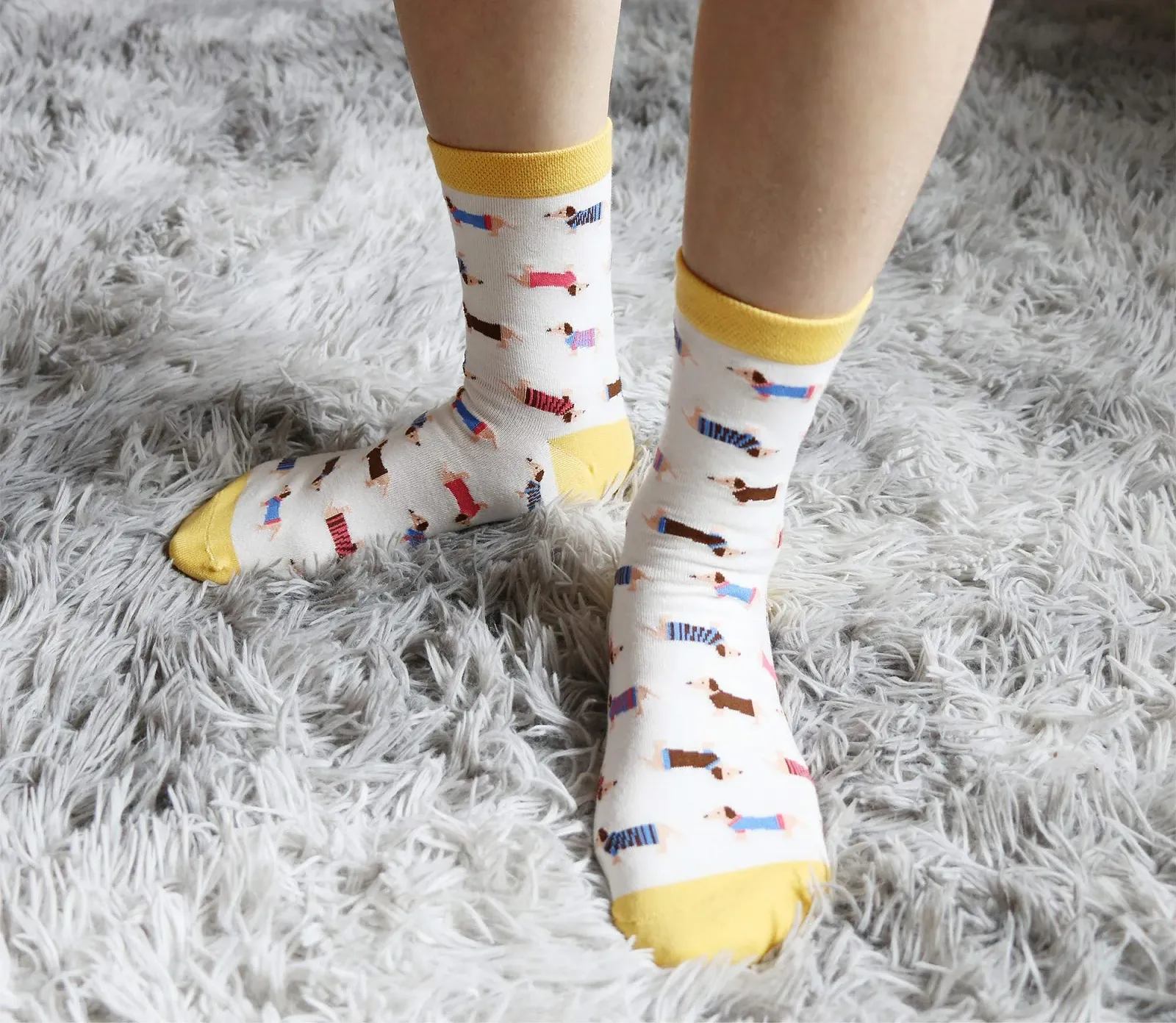 Женские носки с рисунком таксы, фото №4