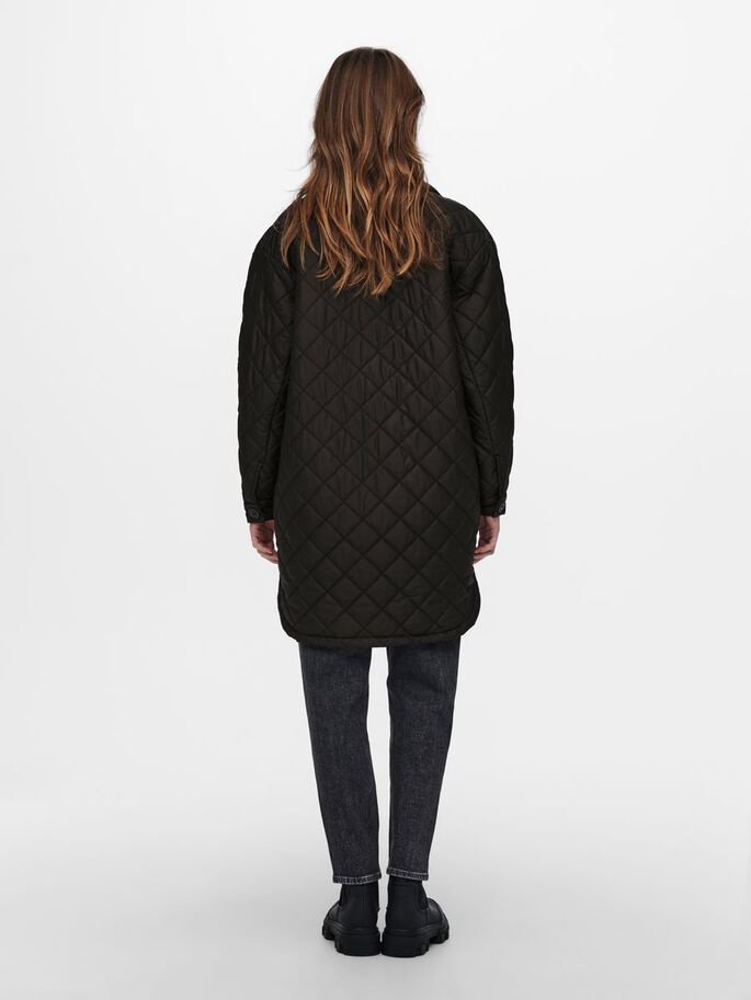 Пальто ONLY ONLTANZIA LONG QUILTED SHACKET CC OTW 15228453 Черный M, фото №2