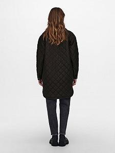 Пальто ONLY ONLTANZIA LONG QUILTED SHACKET CC OTW 15228453 Черный M synthetic.ua - Фото 1