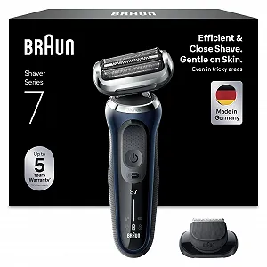 Електробритва Braun Series 7 71-B1200s 360° Flex із прецизійним тримером вологе та сухе гоління Blue - Фото 1