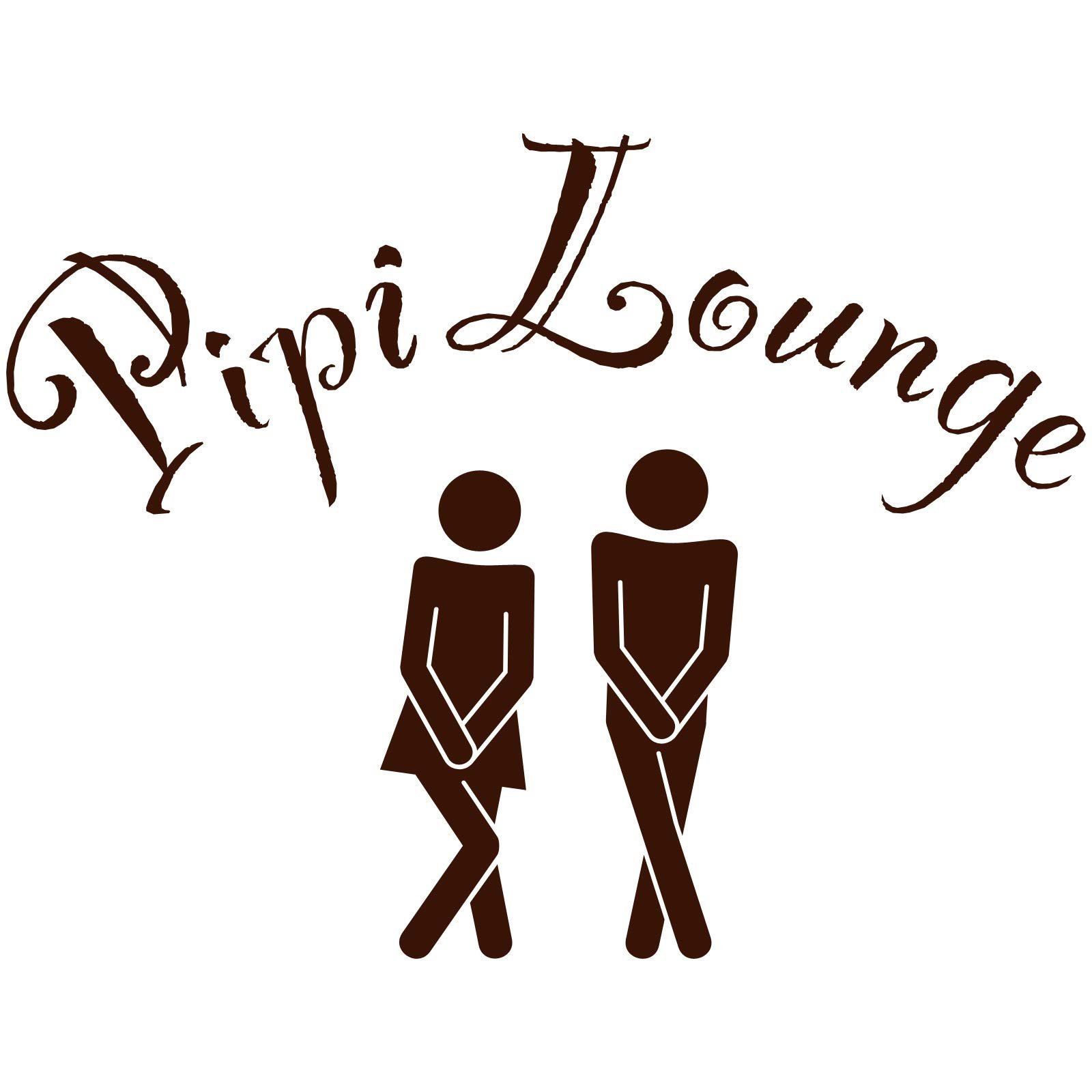 Наклейка на двері Toilet Pee Lounge W685, фото №1