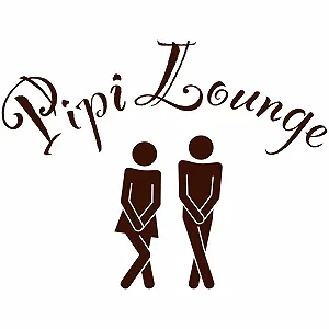 Наклейка на двері Toilet Pee Lounge W685 - Фото 1