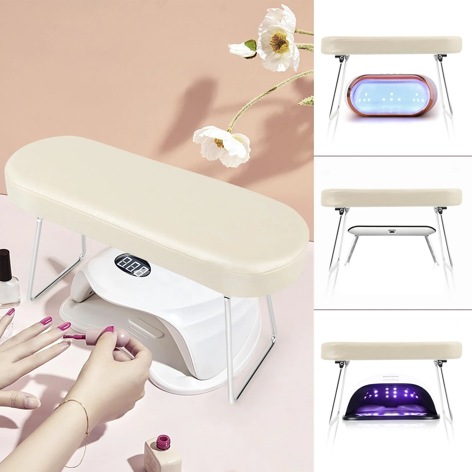 Підставка для рук манікюрна RISVOWO Шкіряна PU Подушка, фото №5