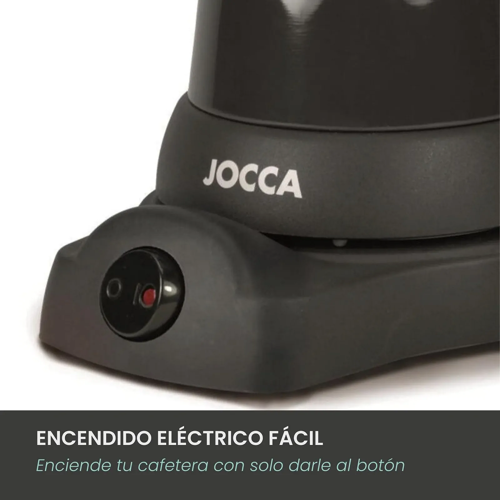 Электрическая кофеварка мока Jocca 6 чашек 360° Base Black, фото №4