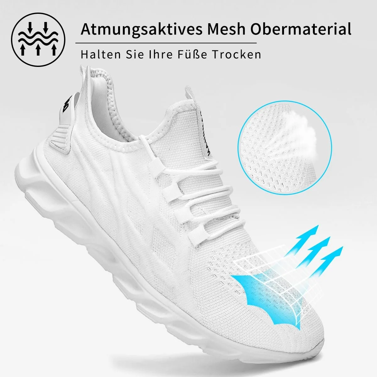 Чоловічі кросівки ZDFQLGV для бігу, спортивні, для ходьби, дихаючі, фото №4