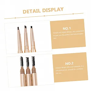 Набір олівців для брів 3 штуки Waterproof Smudge-proof synthetic.ua - Фото 1