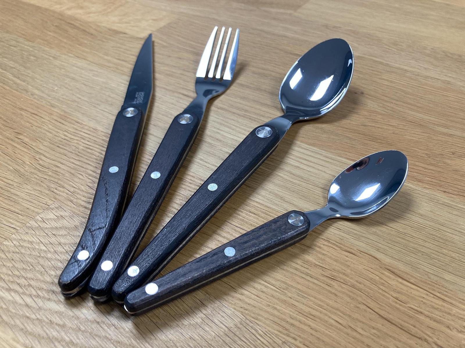 Набор столовых приборов Laguiole Evolution Sens Collection (Темное дерево) 16 предметов, фото №6 Набор столовых приборов Laguiole Evolution Sens Collection (Темное дерево) 16 предметов, фото №6