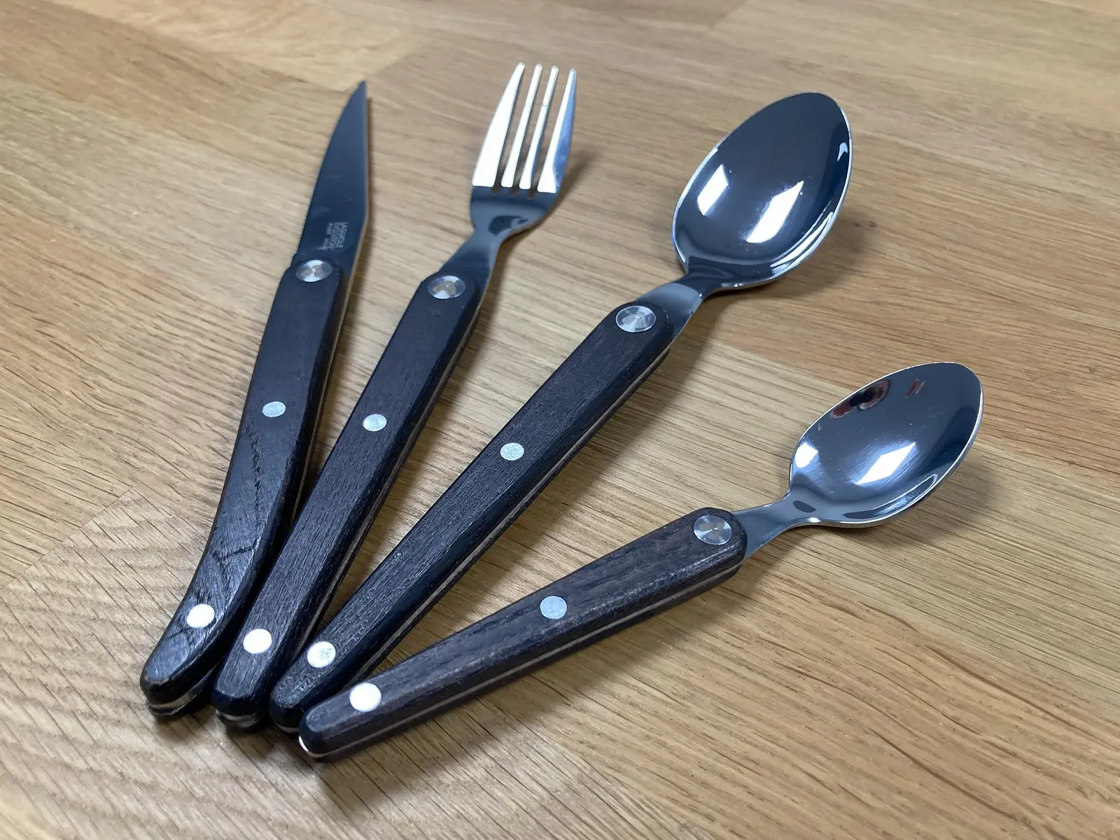 Набір столових приборів Laguiole Evolution Sens Collection (Темне дерево) 16 предметів, фото №6