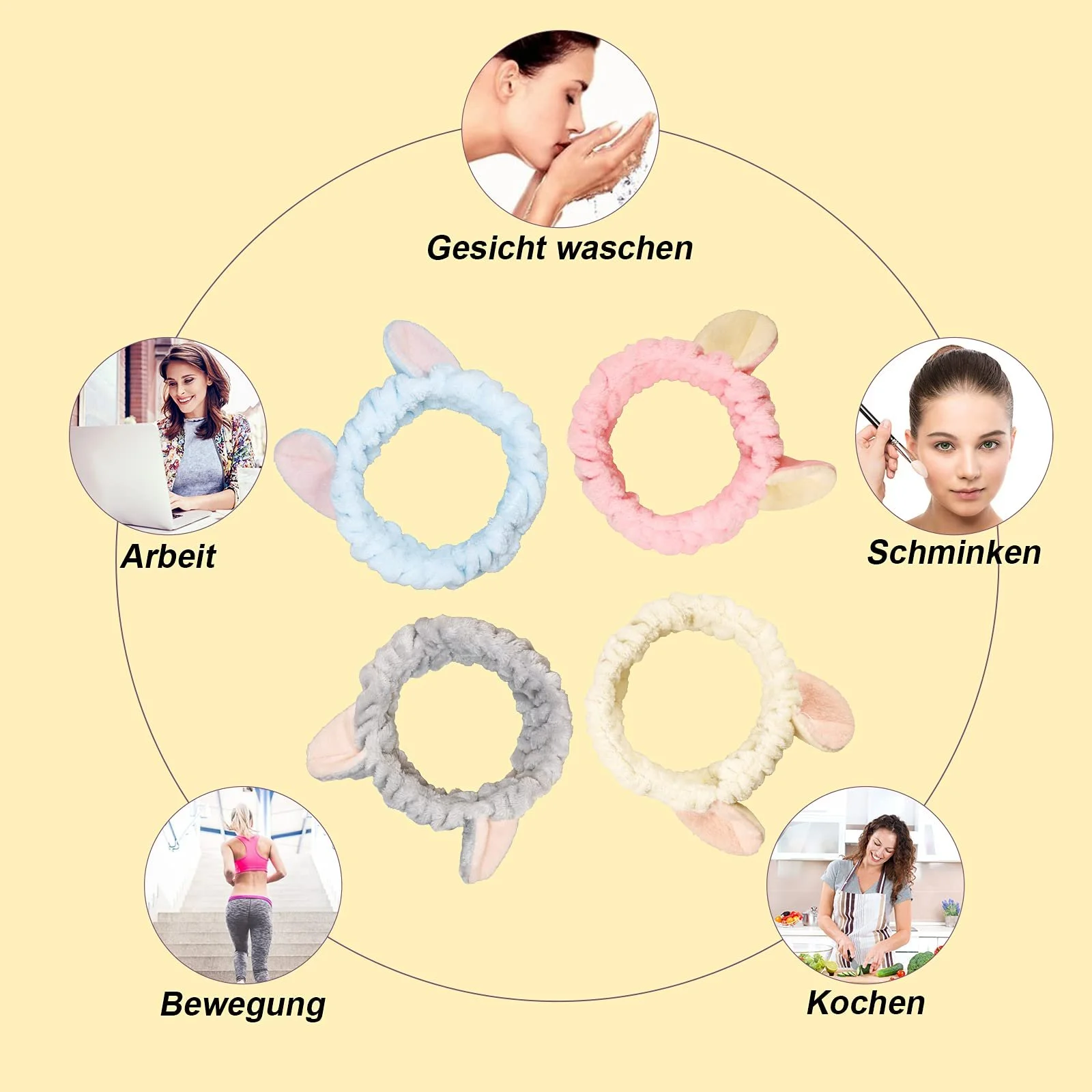 Пов'язка для волосся Косметичні, фото №6