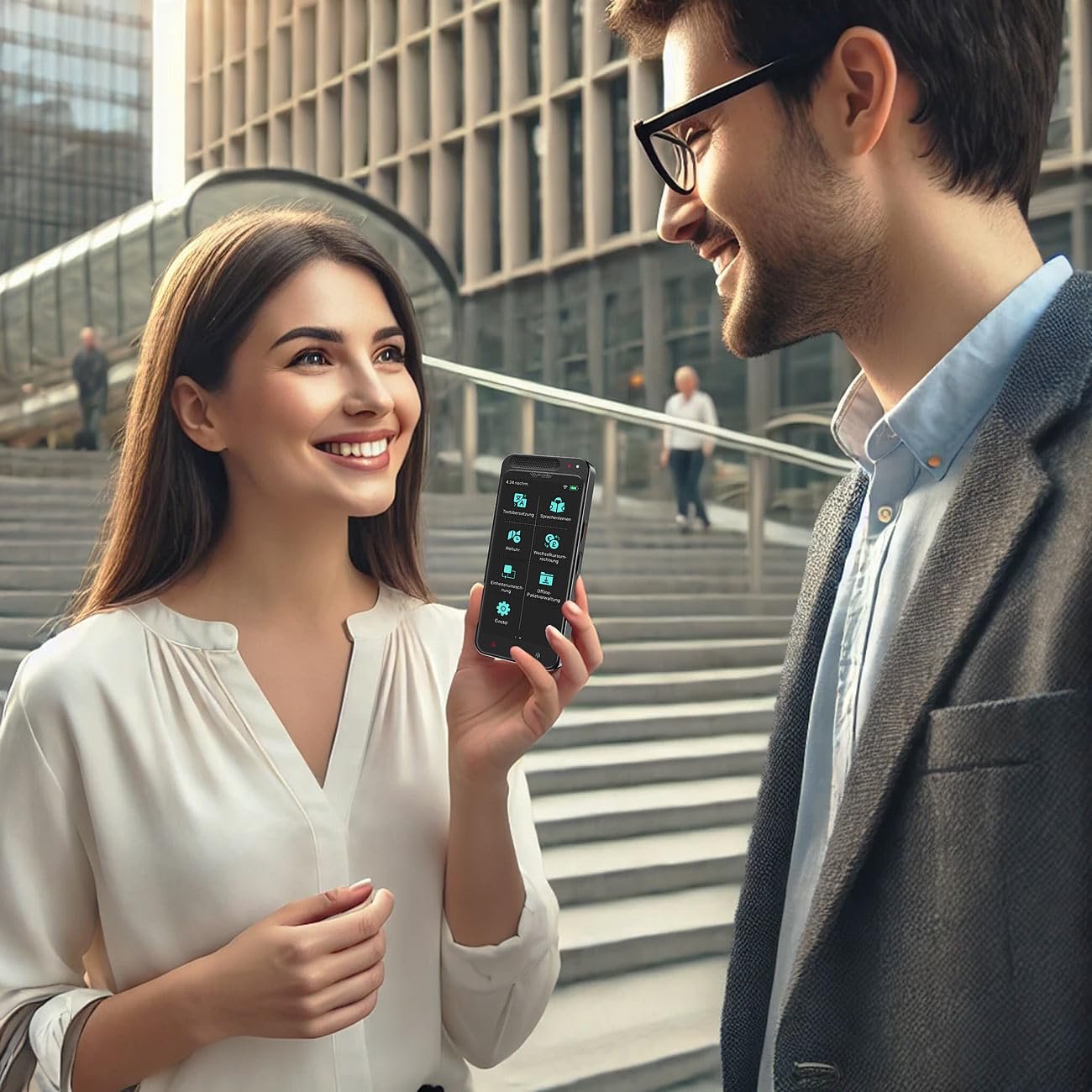 Мобільний Перекладач simvalley MOBILE AI, 139 мов, Асистент ChatGPT, фото №4