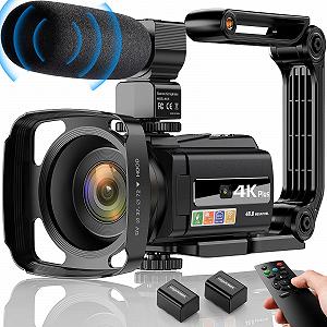 Видеокамера 4K UHD 48MP WiFi IR Ночное видение, 16X DigitalZoom 3 дюйма 270

вращающийся сенсорный экран - Фото 1