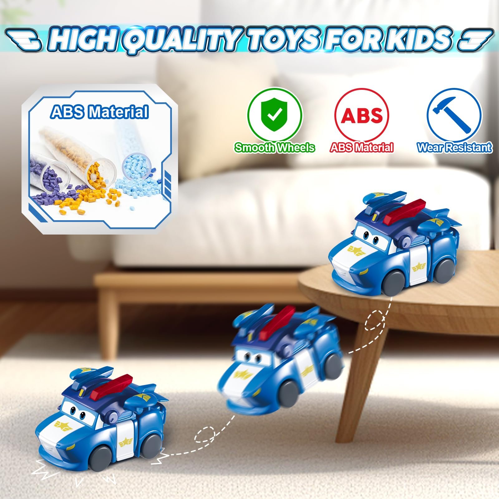 Фигурка-трансформер Super Wings Lucie, 5 см, синяя, фото №4