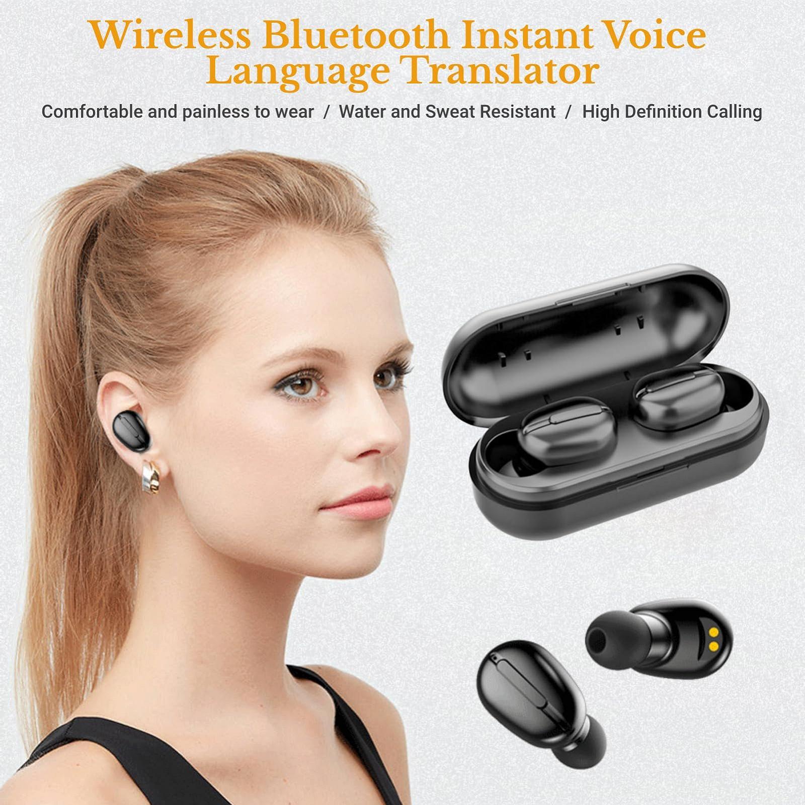 Наушники-переводчики Bluetooth для мгновенного перевода Черный, фото №2 Наушники-переводчики Bluetooth для мгновенного перевода Черный, фото №2