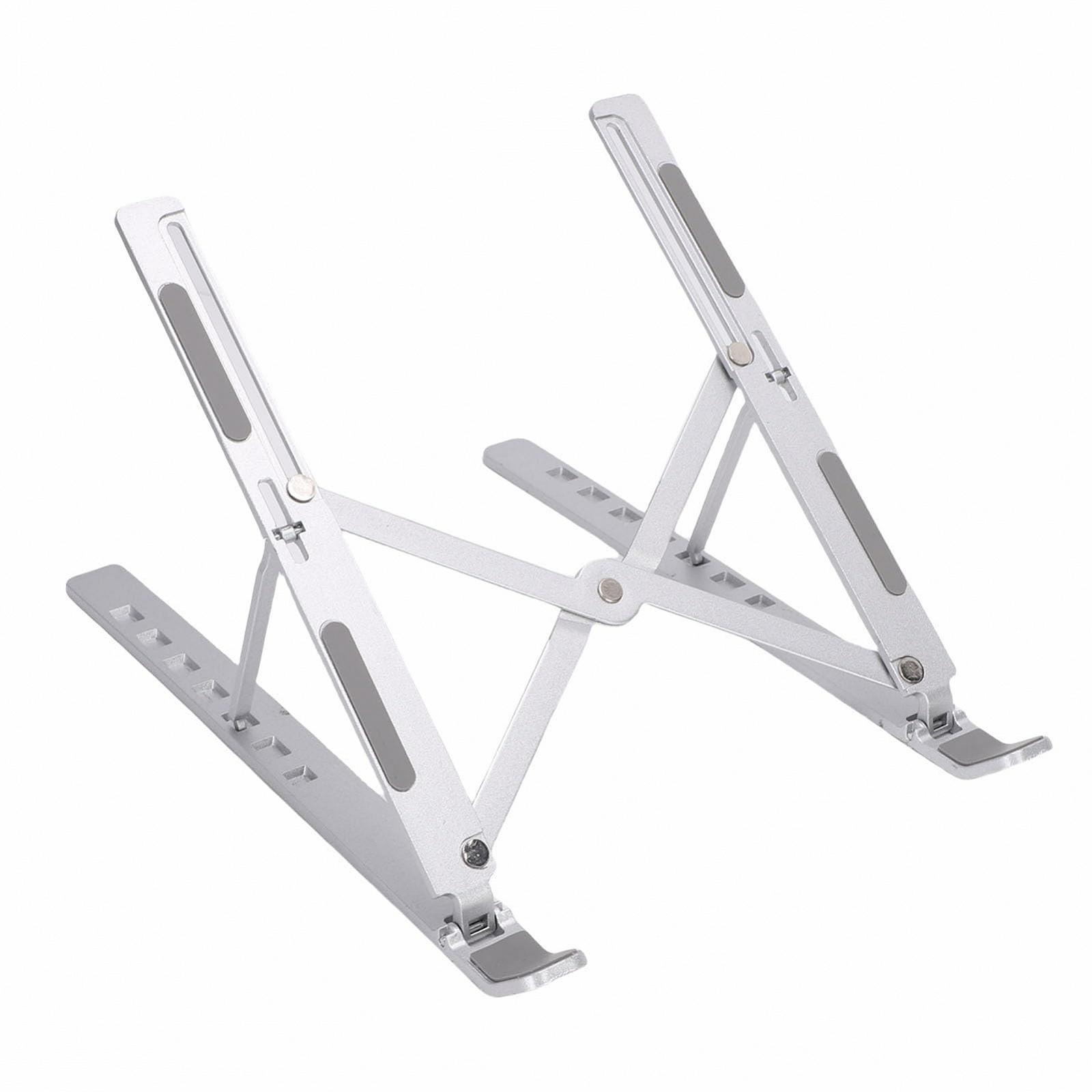 Подставка для ноутбука складная, с регулировкой высоты, эргономичная, портативная подставка для компьютера для стола, изготовлена из алюминиевого сплава для OS X Air Pro, фото №8