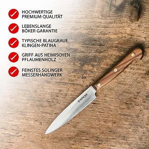 Нож кухонный BÖKER SOLINGEN® Cottage Craft Professional для очистки овощей ручной работы synthetic.ua - Фото 1