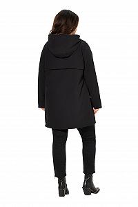 Жіноче пальто софтшелл Ulla Popken HYPRAR Водовідштовхувальне з капюшоном 829081 synthetic.ua - Фото 1