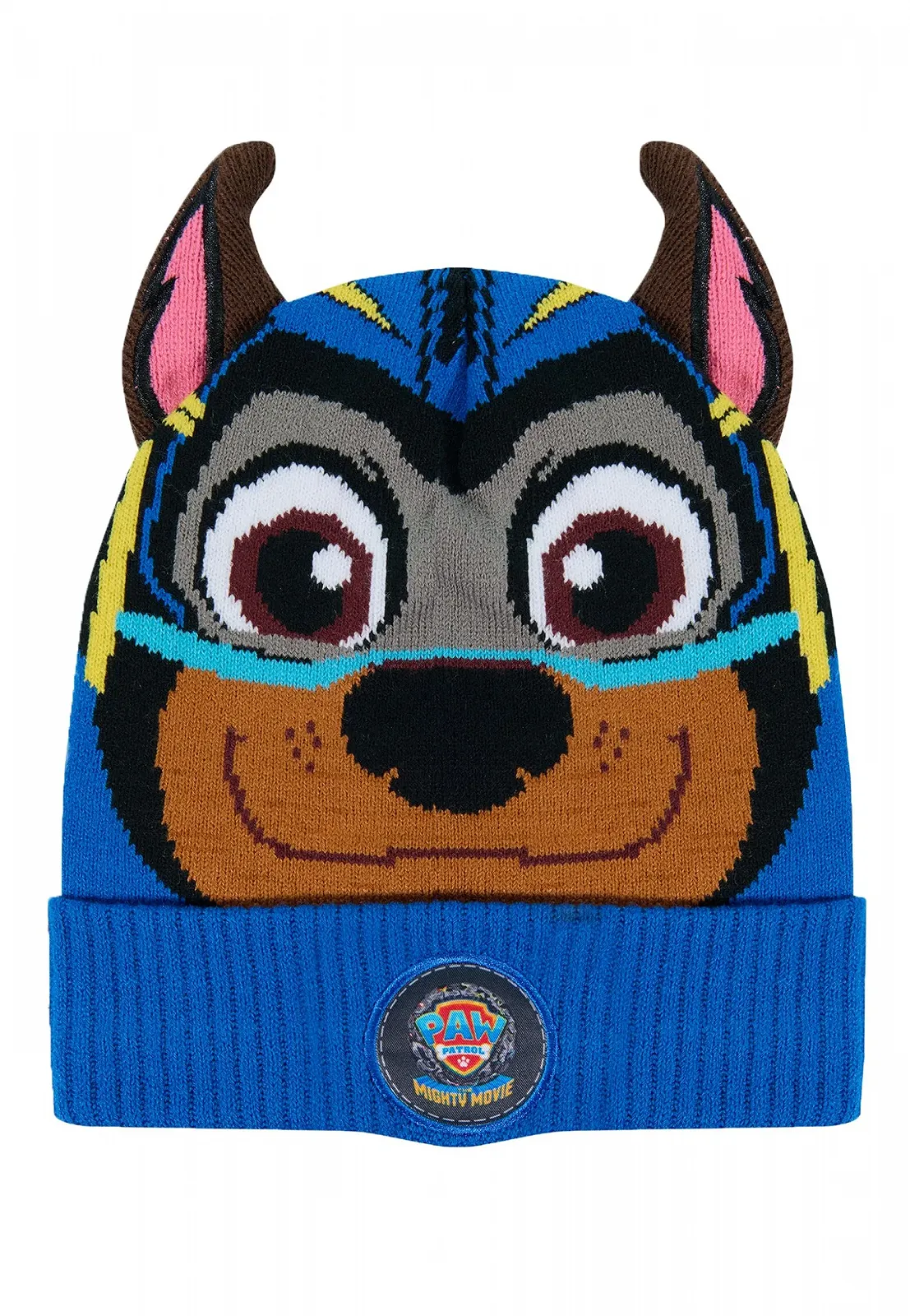 Шапка Paw Patrol Chase дитяча зимова з вушками, блакитна, фото №1 Шапка Paw Patrol Chase дитяча зимова з вушками, блакитна, фото №1