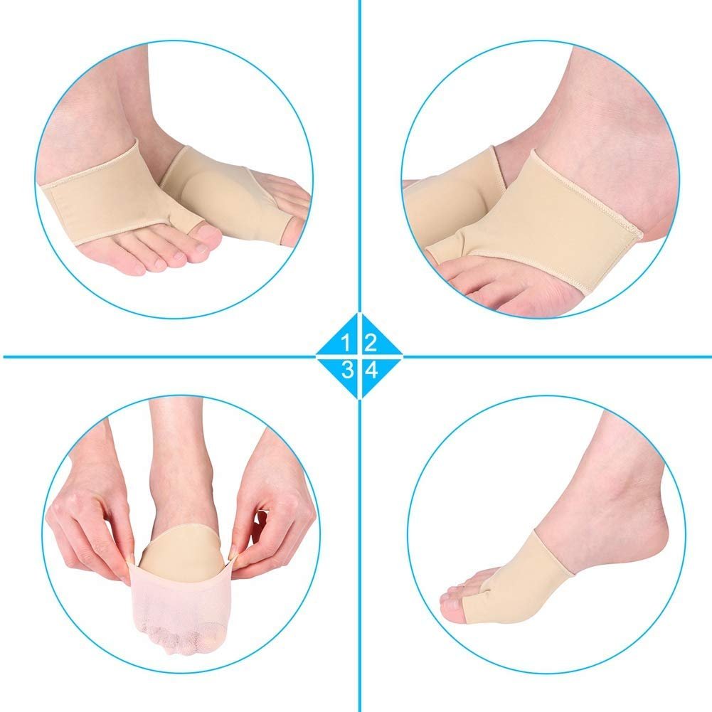 Шкарпетки для корекції Hallux Valgus з гелевою подушечкою, роздільник для великого пальця стопи Hallux Valgus, фото №4