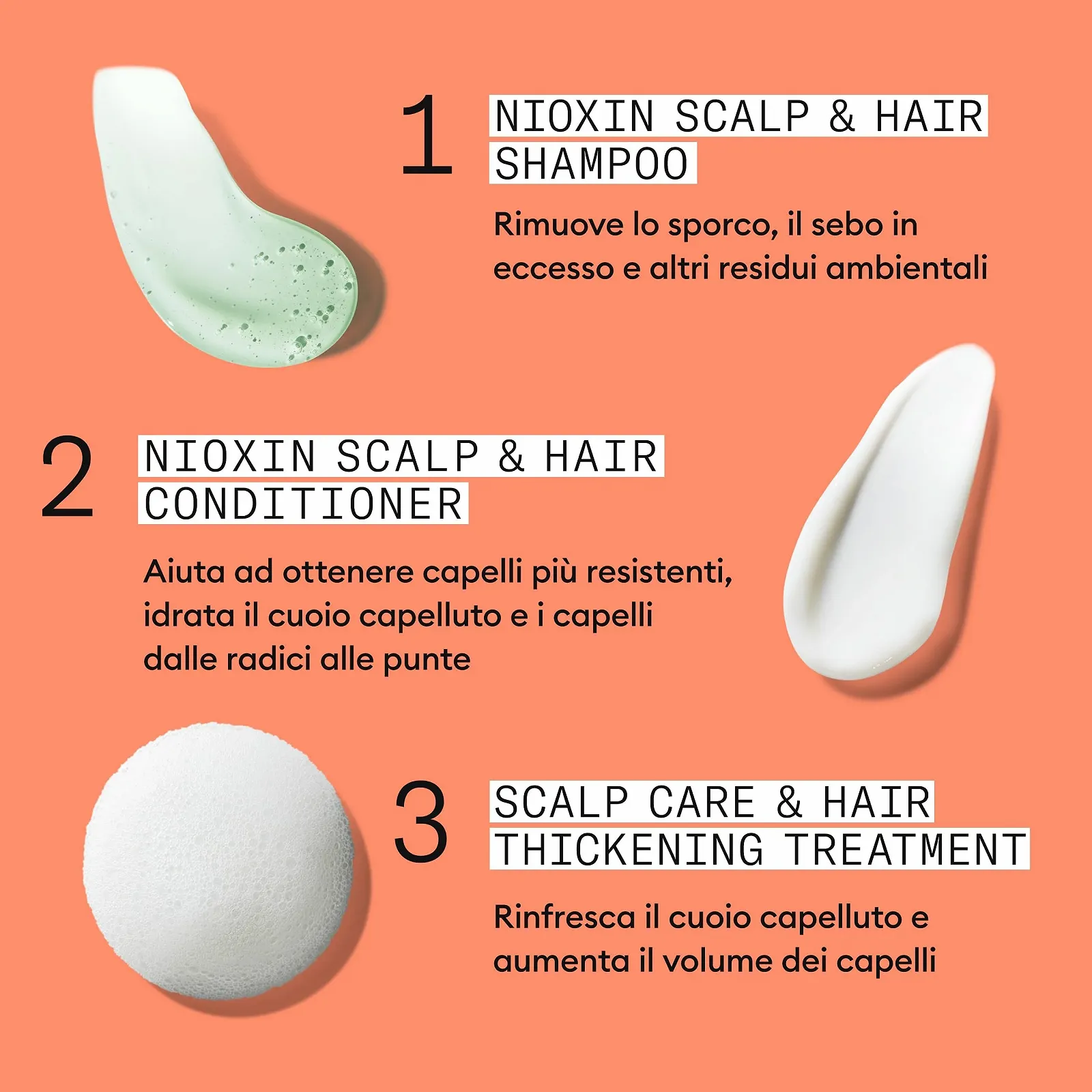 Система для потовщення шкіри голови та волосся Nioxin System 4 Triphasic Kit - Для фарбованого/сухого волосся з прогресуючим стоншенням, фото №5