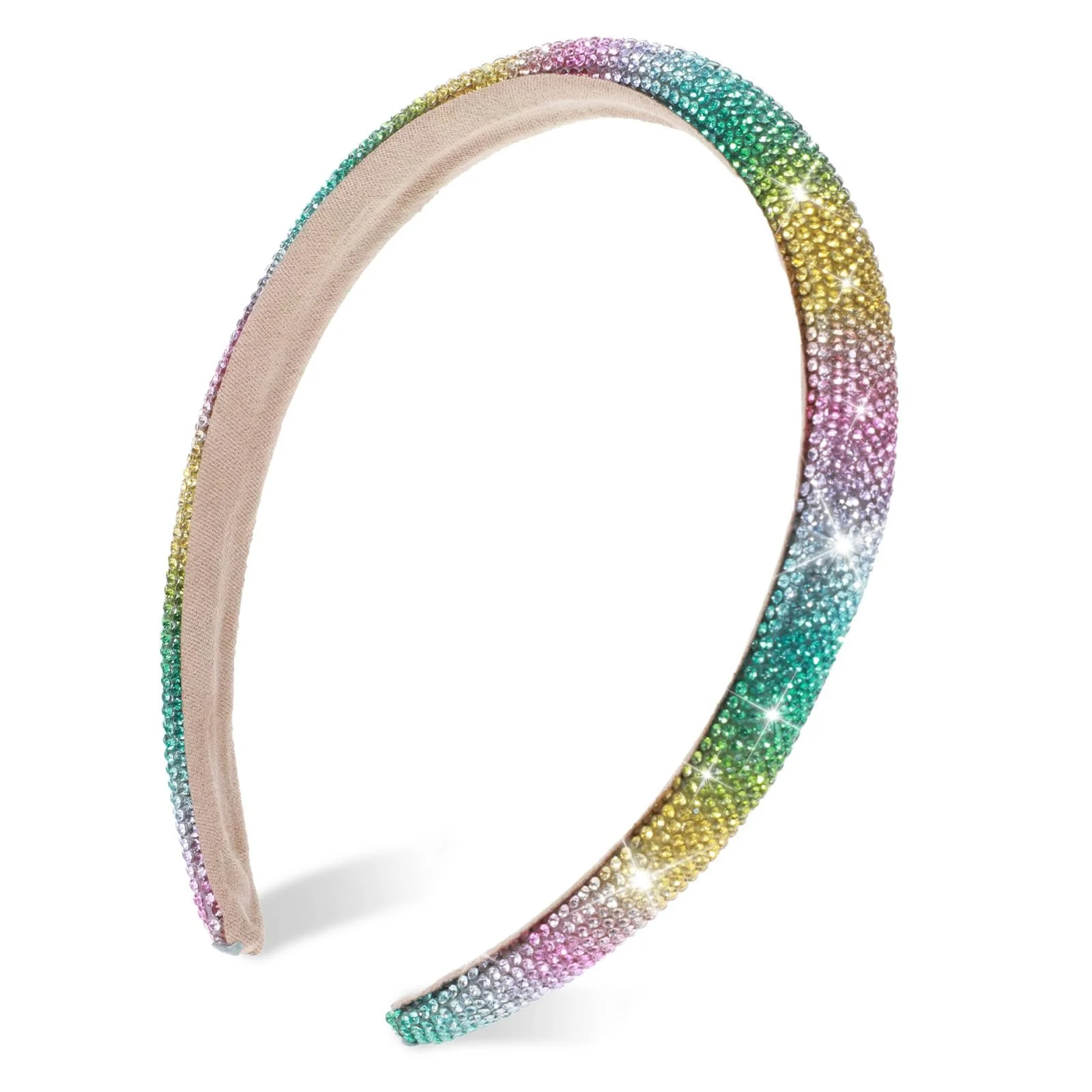Обруч для волос со стразами, Блестящий, фото №1