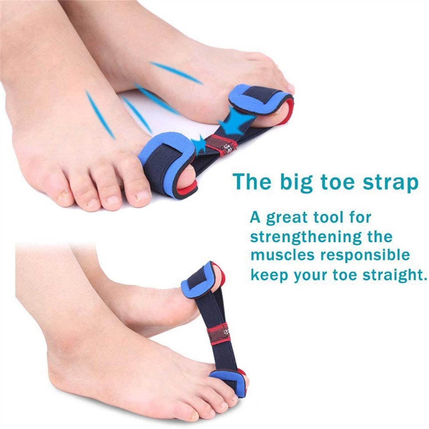 Коректор великого пальця стопи TMXKOOK Набір для корекції Hallux Valgus 9 шт., силіконовий роздільник для пальців, фото №6