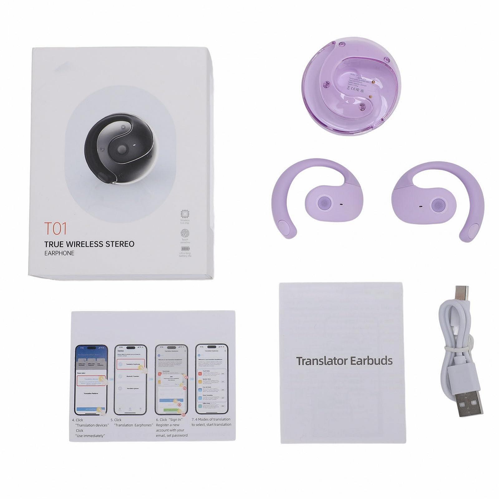 Навушники з голосовим перекладачем Bluetooth 5.4 Бездротові, фото №9