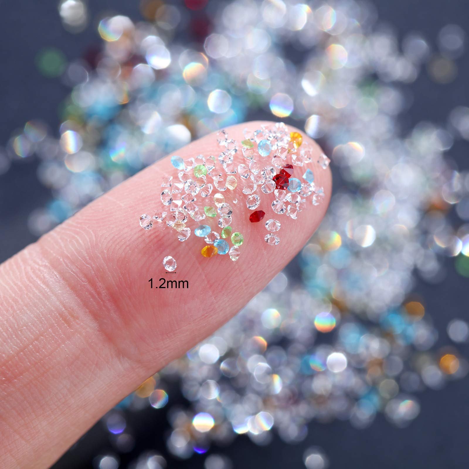 Стрази для нігтів Міні-кристали 1.2 мм, приблизно 65000 шт., фото №5