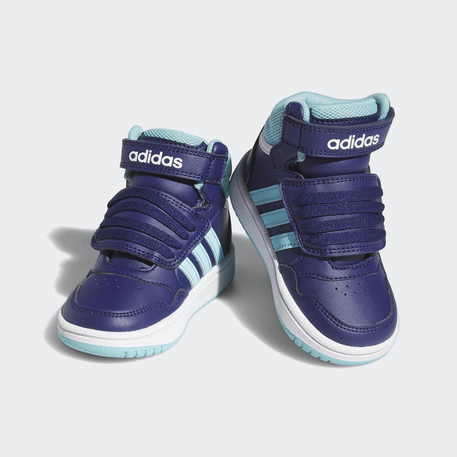 Кросівки adidas Unisex Kinder Hoops Mid, фото №5