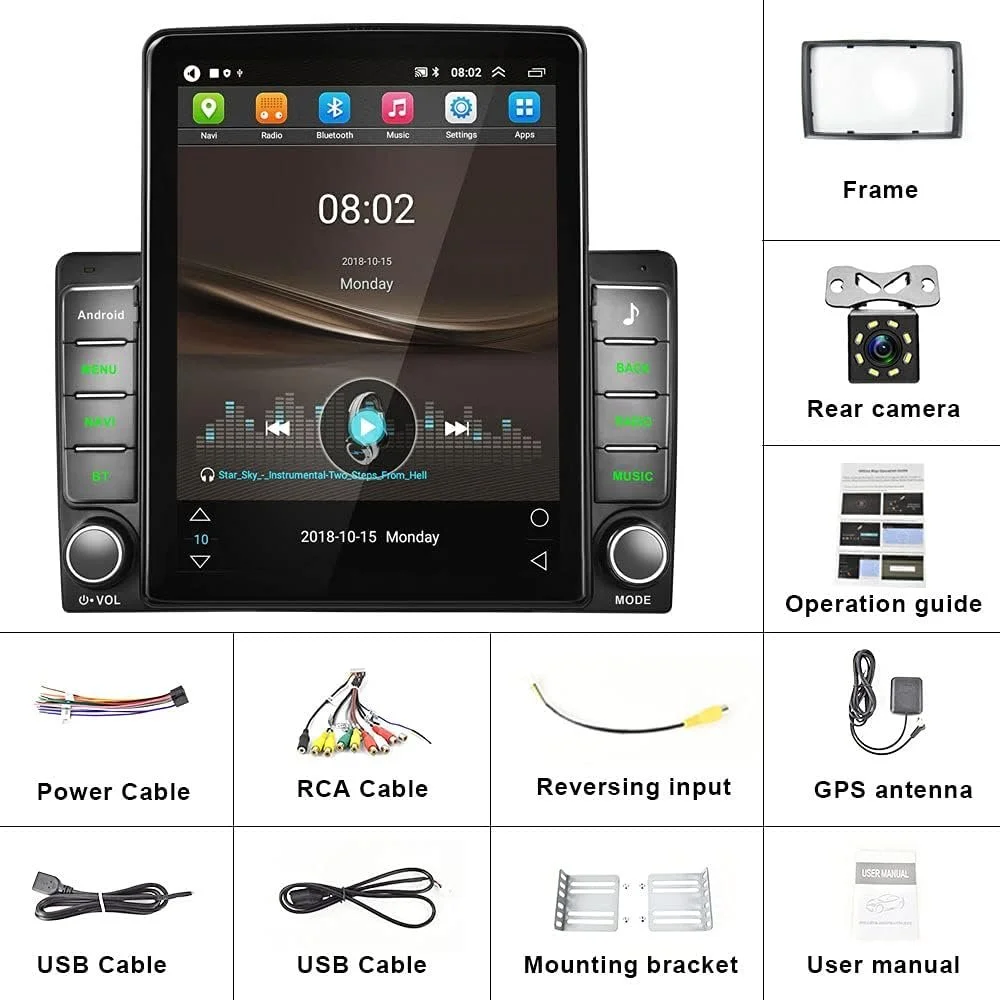Автомагнітола Hikity / 9.5" / Сенсорна / 1/16Гб / Android 10 / Bluetooth / WI-FI / GPS / USB / 2DIN, фото №9 Автомагнітола Hikity / 9.5" / Сенсорна / 1/16Гб / Android 10 / Bluetooth / WI-FI / GPS / USB / 2DIN, фото №9