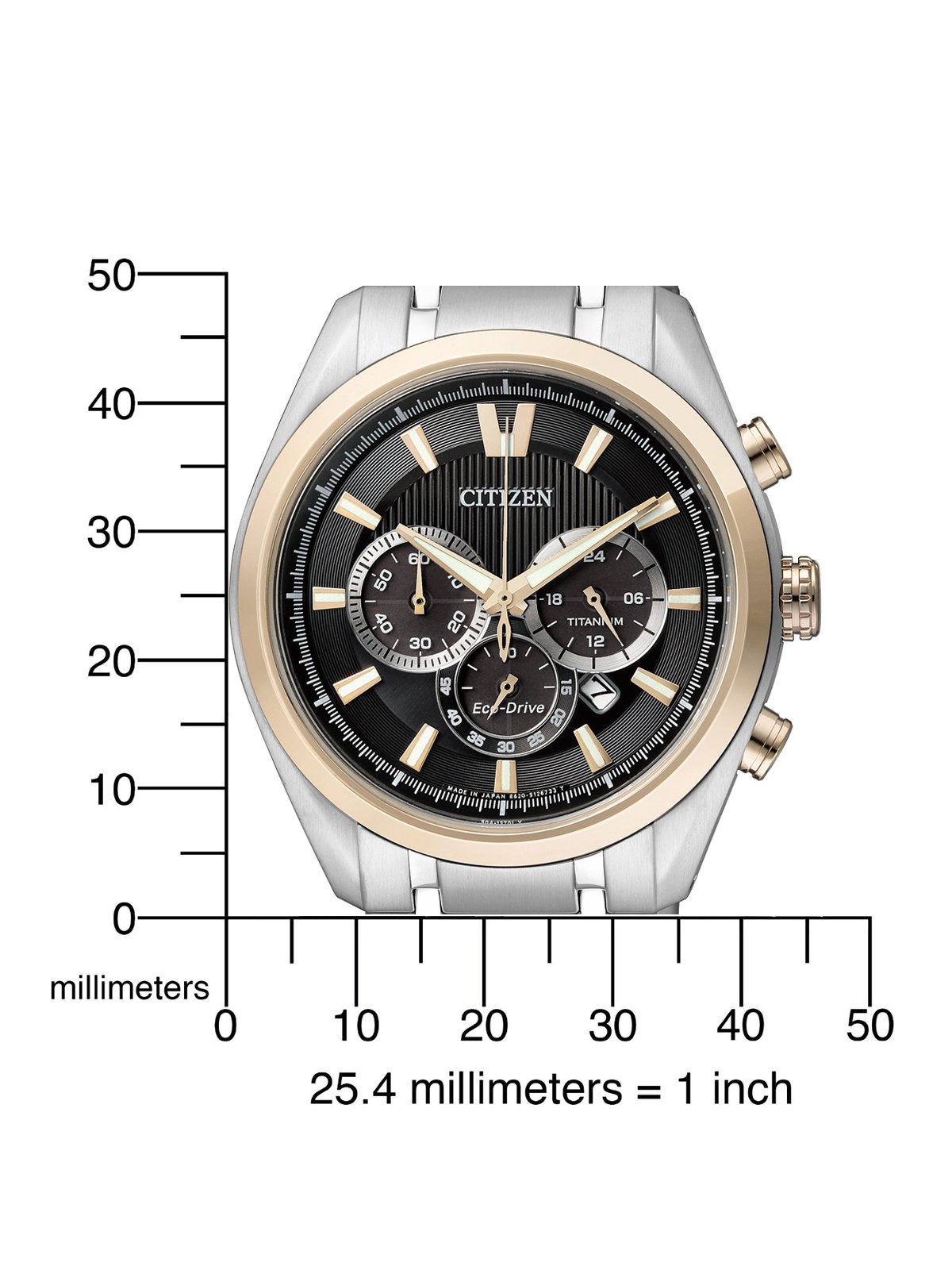 Годинник Citizen XL Super Titanium Chronograph Quartz Titanium CA4014 57E для чоловіків, фото №2 Годинник Citizen XL Super Titanium Chronograph Quartz Titanium CA4014 57E для чоловіків, фото №2