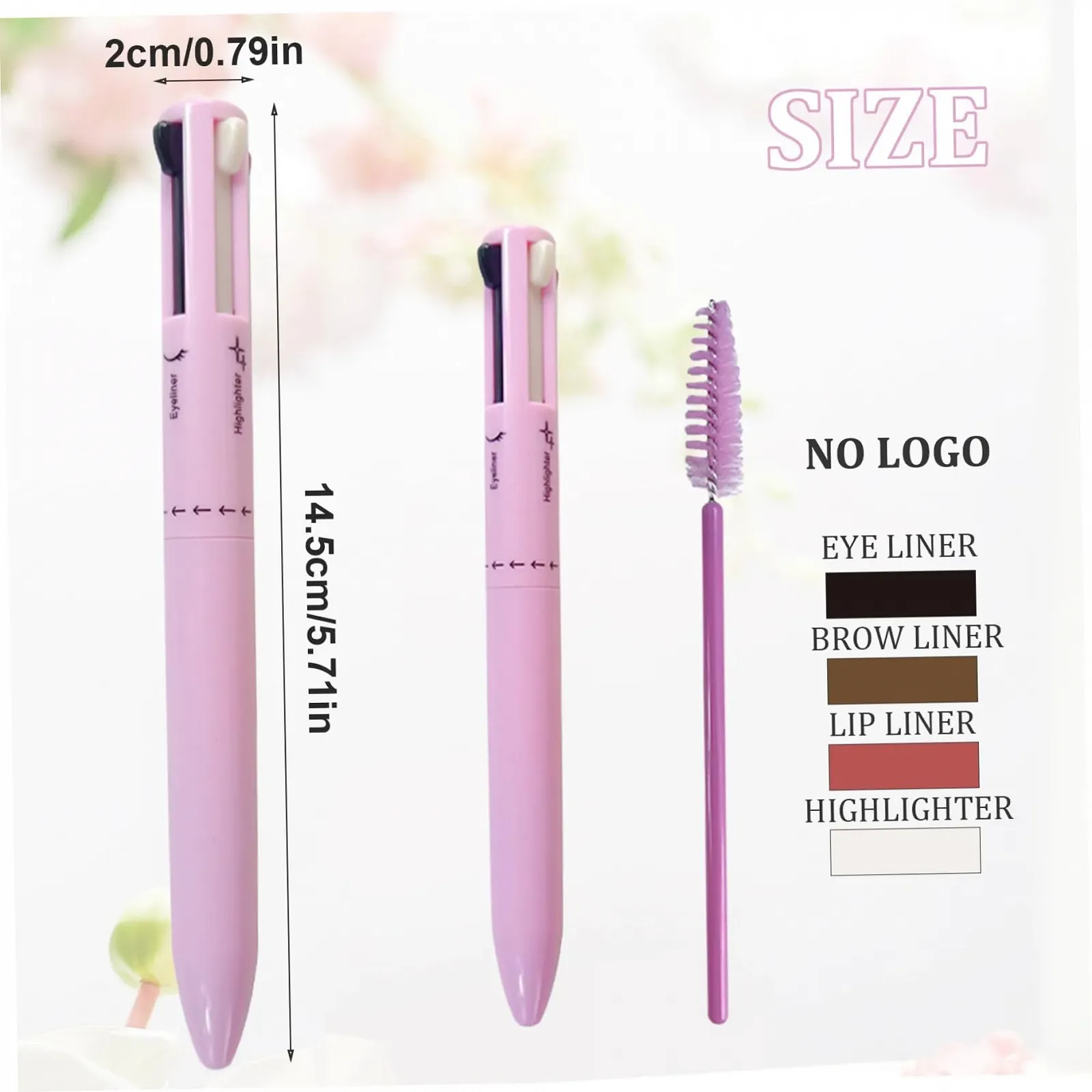 Карандаш для макияжа 4 в 1, многофункциональный, фото №3